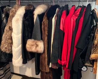 Fur coats, jackets