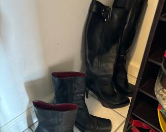 Leather boots