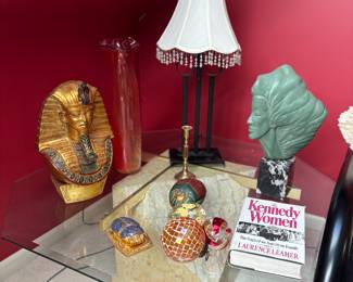 Beveled glass top table