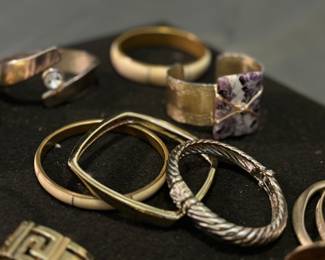 Rings, bangles, bracelets, jewelry