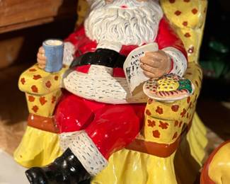 Vintage christmas cookie jar