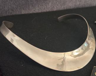 Vintage sterling collar choker 