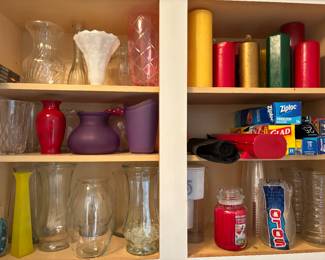 Vases, candles