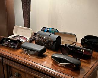 Rayban, Chanel, and other name brand sunglasses