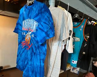 Sports shirts, pistons, tigers