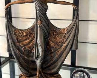 Art Deco dancer sculpture