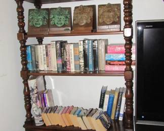 Angela bookcase with books