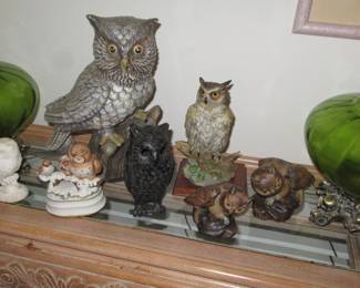Angela owls and green lamps