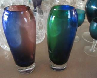 Angela multi colored vases