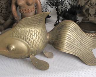 Angela giant brass fish