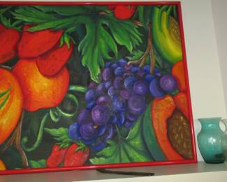 Angela grapes and fruit painting