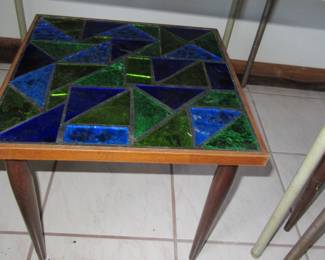 Angela pair of side tables glass