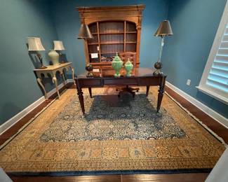 ETHEN ALLEN DESK AND BOOK SHELF