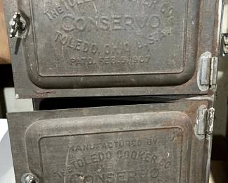 OMG!  Antique and RARE!  The Toledo Company, CONSERVO COOKERS...used by the Military...there are two of these...what a find for the discerning collector!