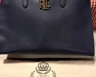 Incredible Ralph Lauren attache/purse with Monogrammed protective bag...This is new, for all intents and purposes, except for the price!  Won't last Ladies!  Absolutely gorgeous!