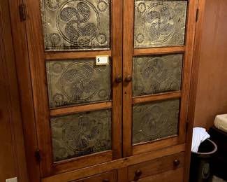 Beautiful Pie Safe with incredible amount of storage space...look at the extra drawers on the bottom!  This piece is truly a wonderful find.  In great condition!