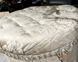 Beautiful upholstered Ottoman...a rare find  comfy and lovely