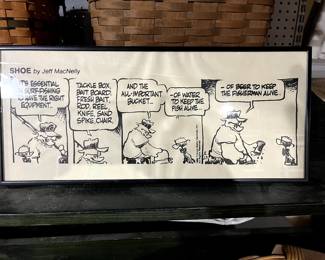 SHOE, framed Vintage print