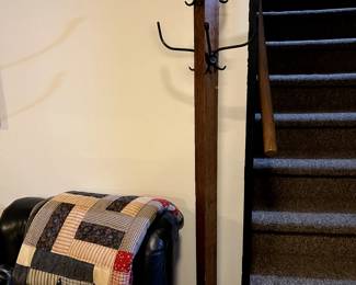 Wonderful Solid Oak Antique Hat Rack...Awesome piece!
