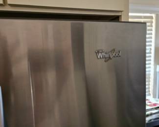 Stainless steel Whirlpool refrigerator