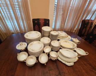 Large vintage set of Noritaki "Naomi" China
