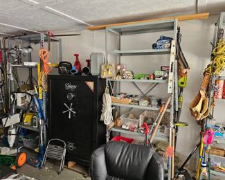 Garage - Tools, Gun safe, tool chest, garden tools, hand tools, sockets, washer and dryer