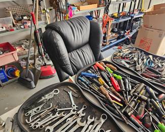 Garage - Tools, Gun safe, tool chest, garden tools, hand tools, sockets, washer and dryer