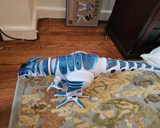 pair of Roboraptor robot toys