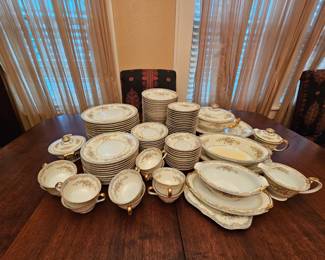 Large vintage set of Noritaki "Naomi" China