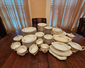 Large vintage set of Noritaki "Naomi" China