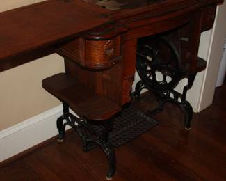 Antique WHITE treadle sewing machine