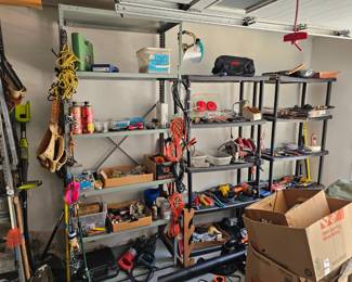 Garage - Tools, Gun safe, tool chest, garden tools, hand tools, sockets, washer and dryer