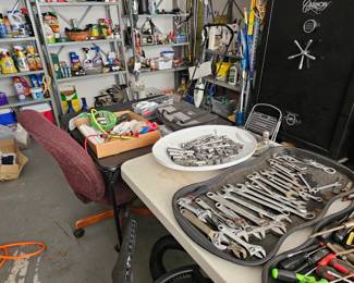 Garage - Tools, Gun safe, tool chest, garden tools, hand tools, sockets, washer and dryer