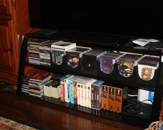 DVD's, CD's, VHS, vintage 45 records