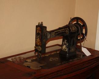 Antique WHITE treadle sewing machine