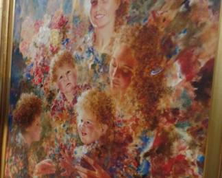 5'x4' oil painting of children  $600