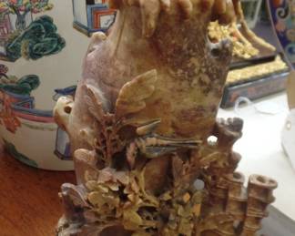 sold    carved Chinese vase?  $150