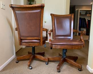 6 Howard Miller (wine & bar furnishings) Ithaca club chairs. 