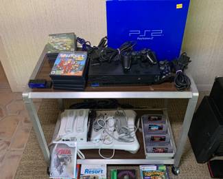 There are also a few controllers for both the PS2 and the Wii.