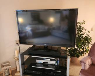 LG  tv and various VHS and DVD players