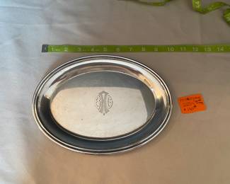 #19 - $110 - Sterling oval small tray mono. 225gr. 