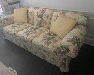 $450 Baker chintz fabric sofa - Great condition. 