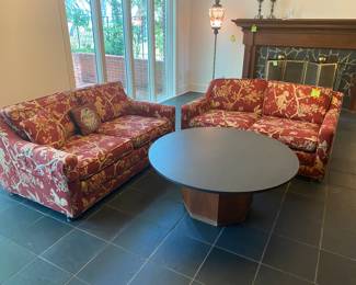 $1,450 This slate coffee table came with the McGuire Bamboo set . The pictured couch and loveseat is sold separately