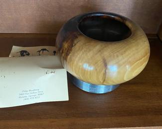 $400 - Philip Moulthrop (GA) listed artist - turned Tulipwood bowl - 7"