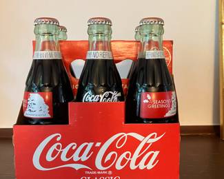 $28 Coca-cola classic 1991 Christmas 6 pak