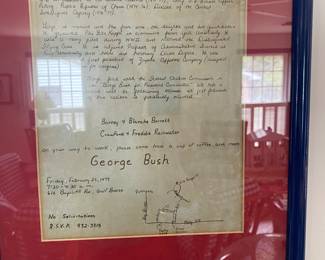 $350 George Bush invitation in 1979