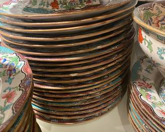 $1,450 English Iron Stone Chip China 66 pieces