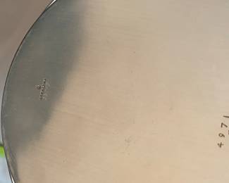 #34 - $225 - 3 pieces sterling set bread tray/soup bowl/cover - mono - 444gr. 