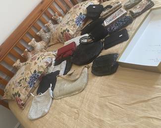 Collection of evening purses some Whiting & Davis