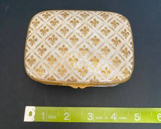 $50 Old Limoges box with Fleur de Lys made for Gorham